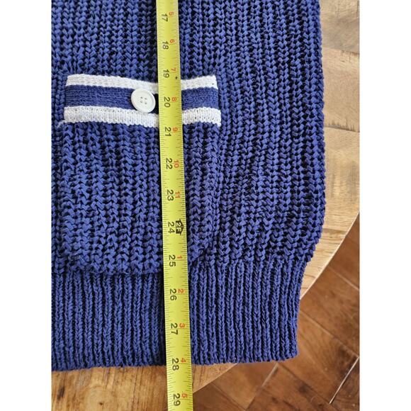 J. Crew Textured Sailor Sweater Women's Size XL Relaxed Nautical Saint-Tropez - Picture 8 of 10
